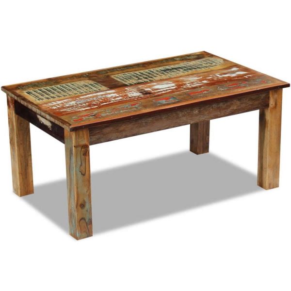 Coffee Table Solid Reclaimed Wood 100X60X45 Cm