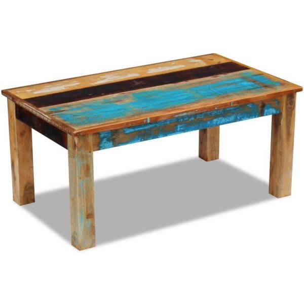 Coffee Table Solid Reclaimed Wood 100X60X45 Cm