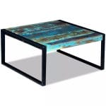 Coffee Table Solid Reclaimed Wood 80x80x40 cm 3