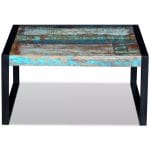 Coffee Table Solid Reclaimed Wood 80x80x40 cm 6