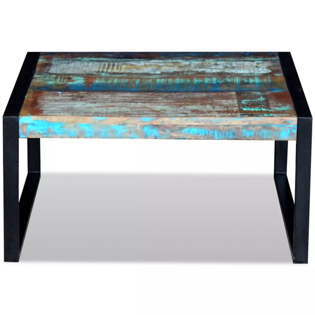 Coffee Table Solid Reclaimed Wood 80x80x40 cm