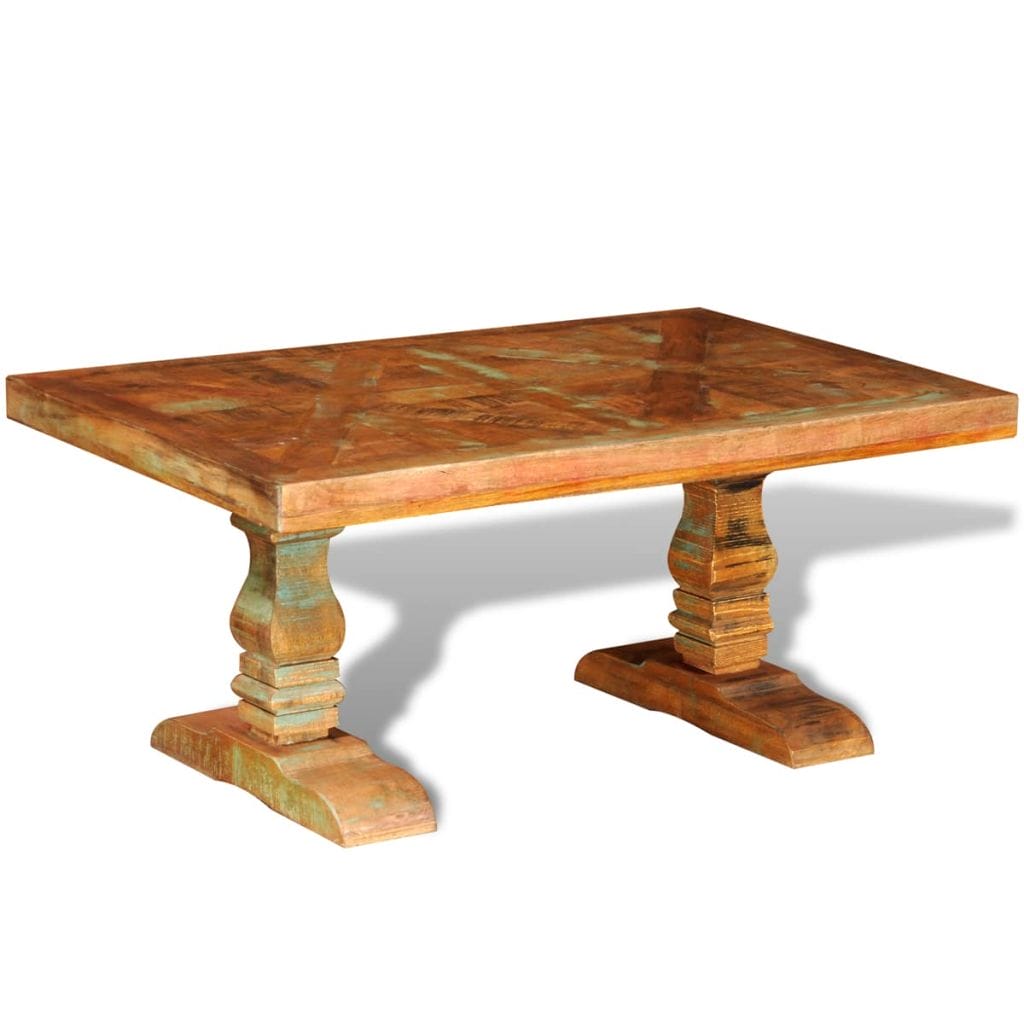Traditional Coffee Table Solid Reclaimed Wood