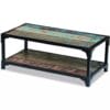 Industrial Coffee Table Solid Reclaimed Wood & Metal