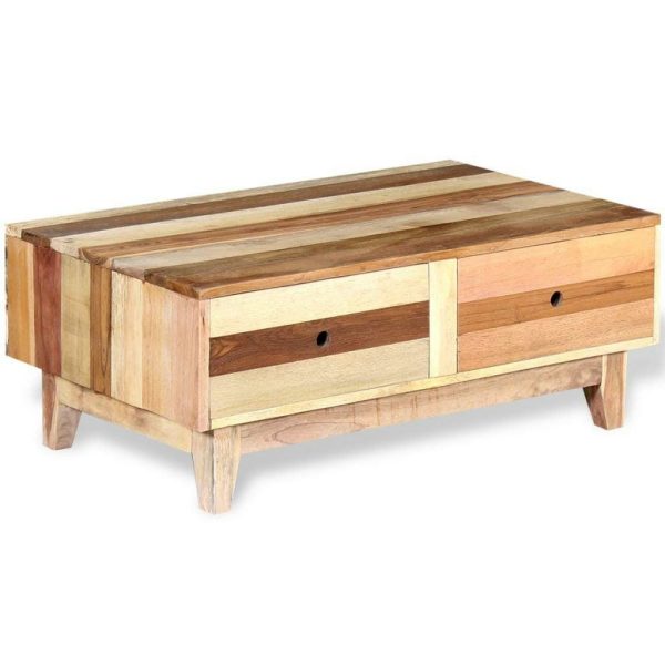Retro Style Reclaimed Wood Coffee Table