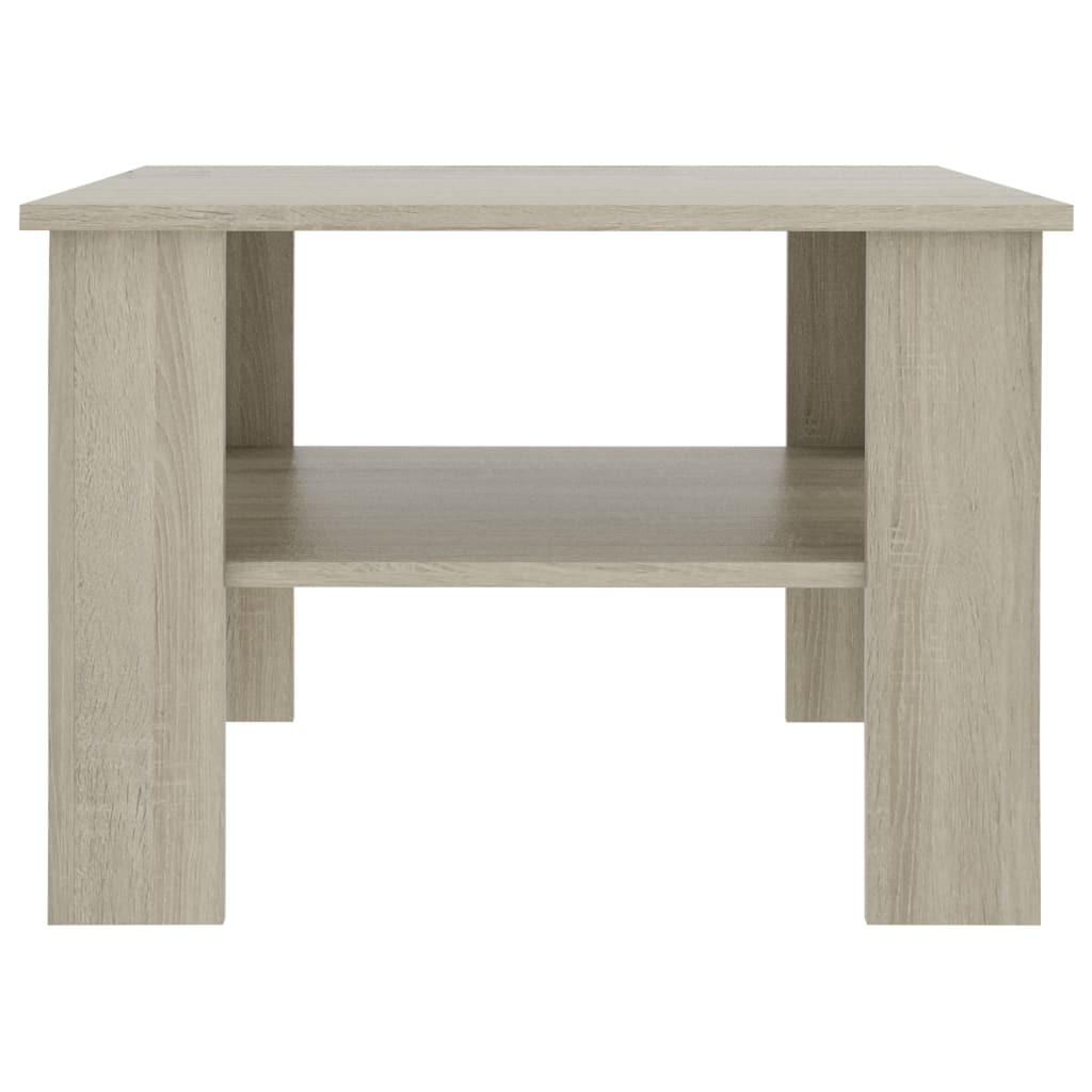Coffee Table Sonoma Oak 60x60x42 cm Chipboard