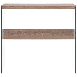 Console Table Oak 82x29x75.5 cm MDF