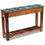 Console Table Solid Reclaimed Wood 120x30x76 cm 1