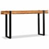 Console Table Solid Reclaimed Wood Adjustable