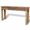 Console Table with 3 Drawers Reclaimed Wood