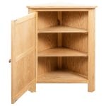 Corner Cabinet 59x36x80 cm Solid Oak Wood 4