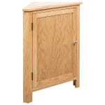 Corner Cabinet 59x36x80 cm Solid Oak Wood 1