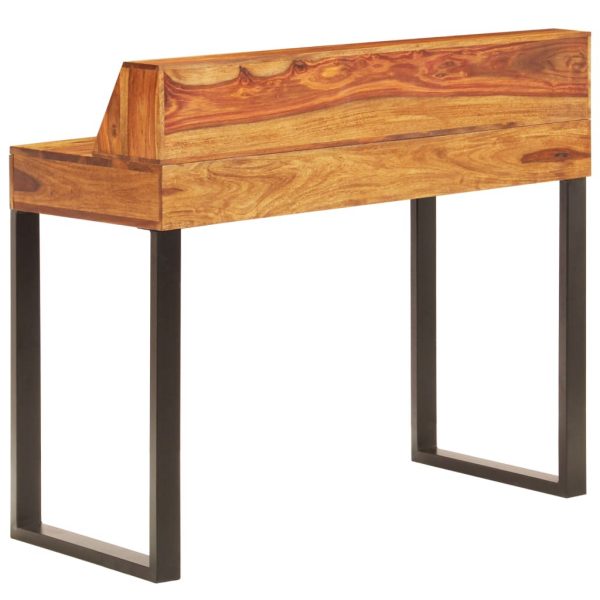 Desk 110x50x94 cm Solid Sheesham Wood and Steel
