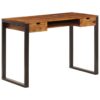 Desk 110x55x78 cm Solid Sheesham Wood and Steel