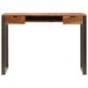 Desk 110x55x78 cm Solid Sheesham Wood and Steel