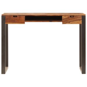 Desk 110x55x78 cm Solid Sheesham Wood and Steel