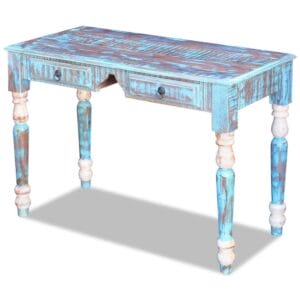Painted Rustic Style Desk Solid Reclaimed Wood