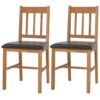 Dining Chairs 2 pcs Solid Oak 43x48x85 cm