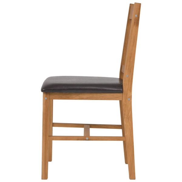 Dining Chairs 2 Pcs Solid Oak 43X48X85 Cm