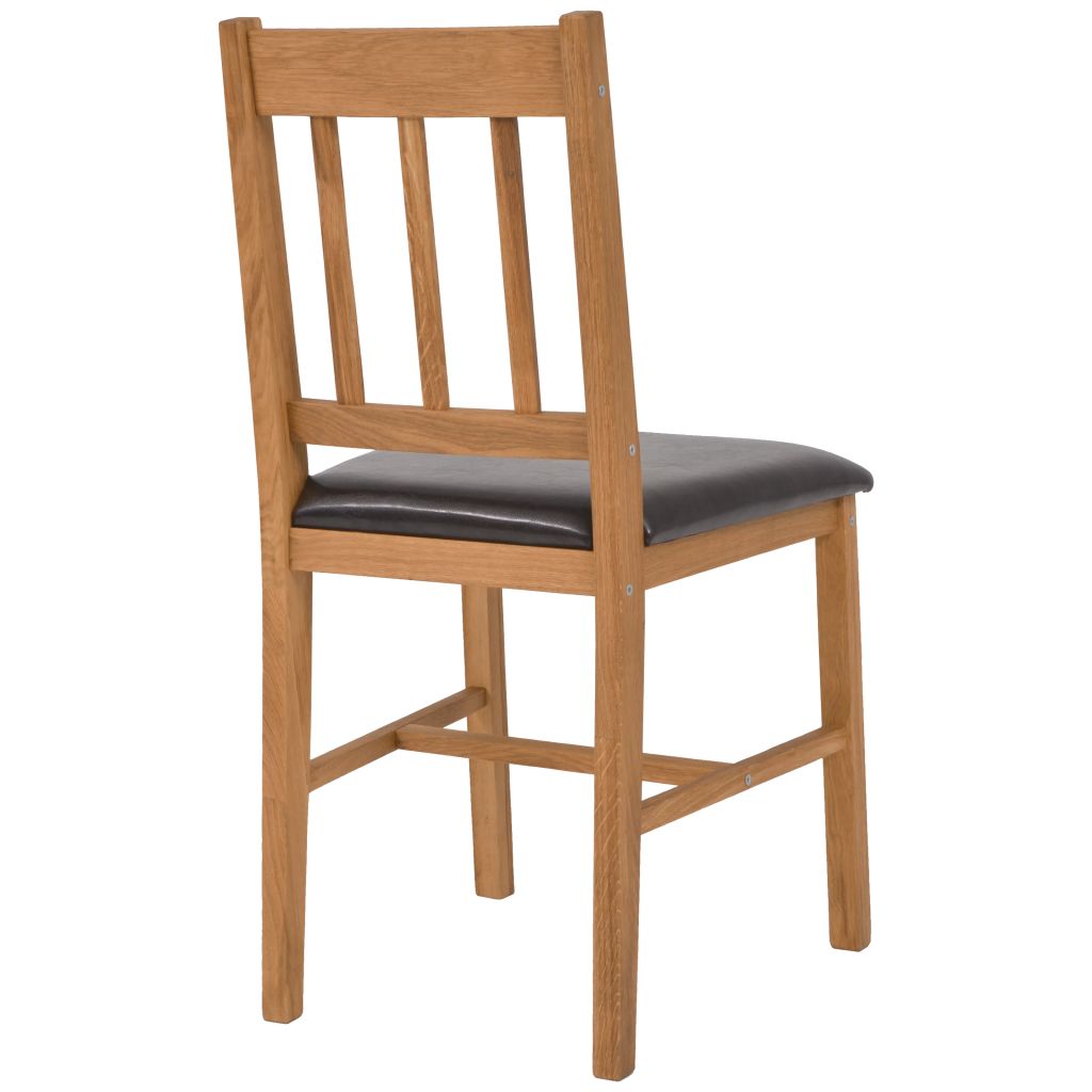 Dining Chairs 2 pcs Solid Oak 43x48x85 cm