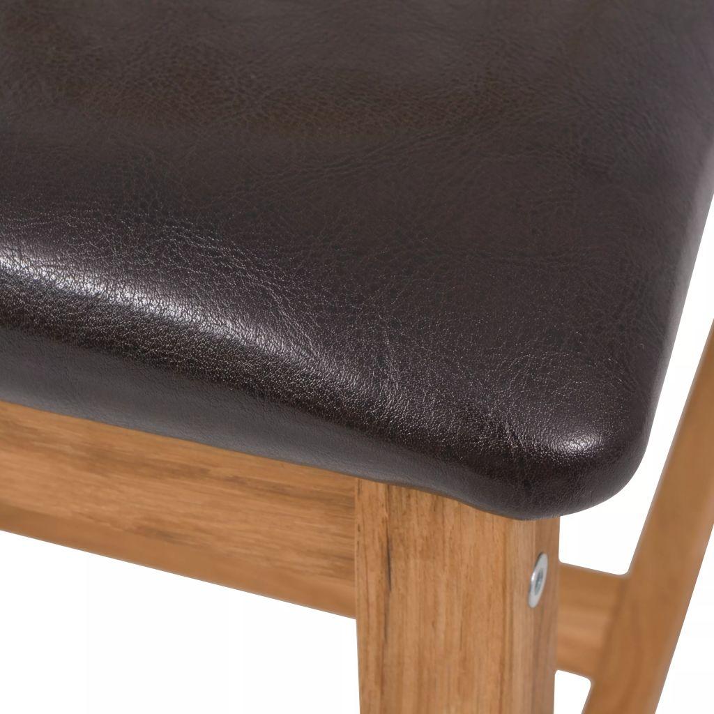 Dining Chairs 2 pcs Solid Oak 43x48x85 cm