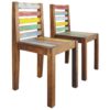 Dining Chairs 2 pcs Solid Reclaimed Boat Wood 45x45x85 cm