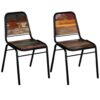 Dining Chairs 2 pcs Solid Reclaimed Wood 44x59x89 cm