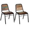 Dining Chairs 2 pcs Solid Reclaimed Wood 44x59x89 cm