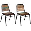 Dining Chairs 2 pcs Solid Reclaimed Wood 44x59x89 cm