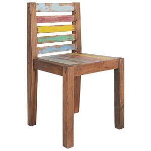 Dining Chairs 4 Pcs Solid Reclaimed Boat Wood 45X45X85 Cm
