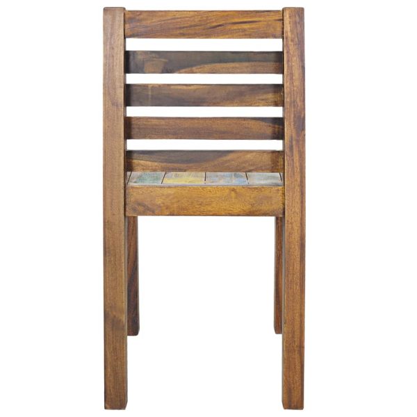 Dining Chairs 4 Pcs Solid Reclaimed Boat Wood 45X45X85 Cm