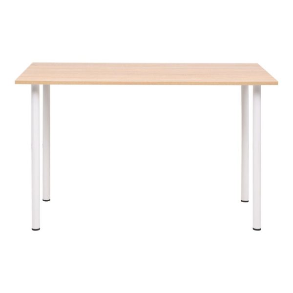 Dining Table 120x60x73 cm Oak and White
