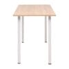 Dining Table 120x60x73 cm Oak and White