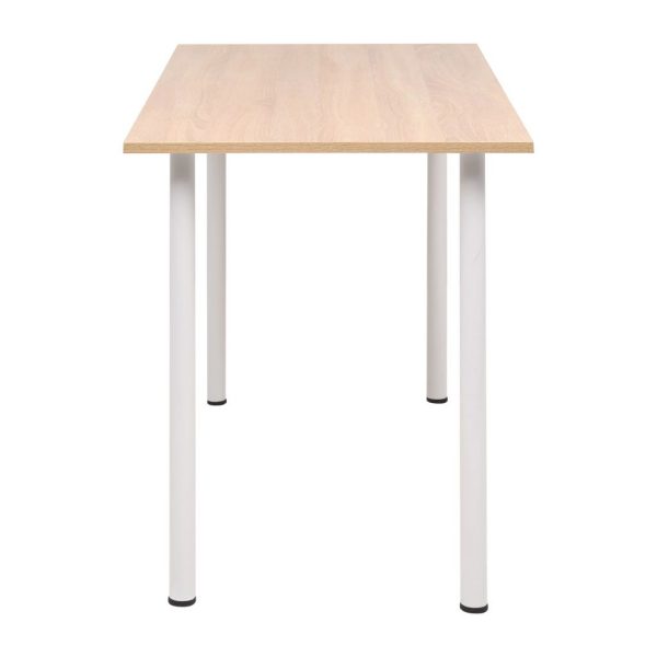 Dining Table 120x60x73 cm Oak and White