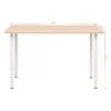 Dining Table 120x60x73 cm Oak and White