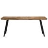 Dining Table Reclaimed Teak and Steel 180x90x76 cm