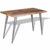 Dining Table Solid Reclaimed Wood 120x60x76 cm