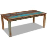 Dining Table Solid Reclaimed Wood 200x100x76 cm 1
