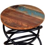 End Table Solid Reclaimed Wood 6