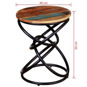 End Table Solid Reclaimed Wood