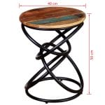 End Table Solid Reclaimed Wood 7