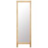 Freestanding Mirror 48x46.5x150 cm Solid Oak Wood
