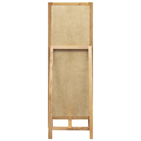 Freestanding Mirror 48X46.5X150 Cm Solid Oak Wood