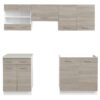 Kitchen Cabinet Unit 5 Pieces with Sink 80x60 cm Oak Look