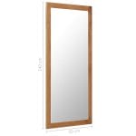 Mirror 50×140 cm Solid Oak Wood 6