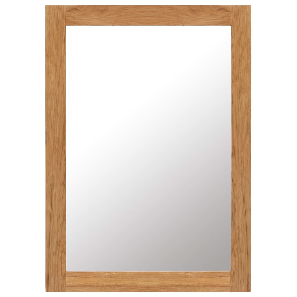 Mirror 50x70 cm Solid Oak Wood