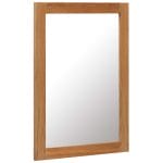 Mirror 50×70 cm Solid Oak Wood 1