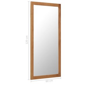 Mirror 60X120 Cm Solid Oak Wood