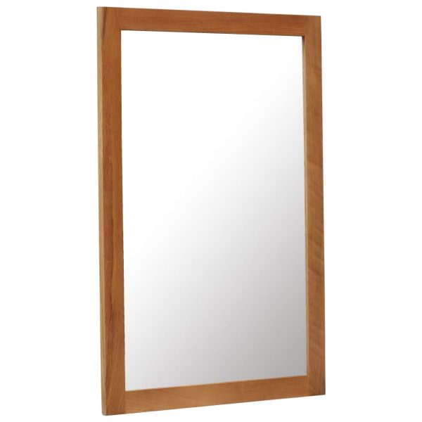 Mirror 60X90 Cm Solid Oak Wood