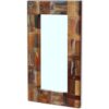 Mirror Solid Reclaimed Wood 80x50 cm