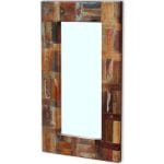 Mirror Solid Reclaimed Wood 80×50 cm 2